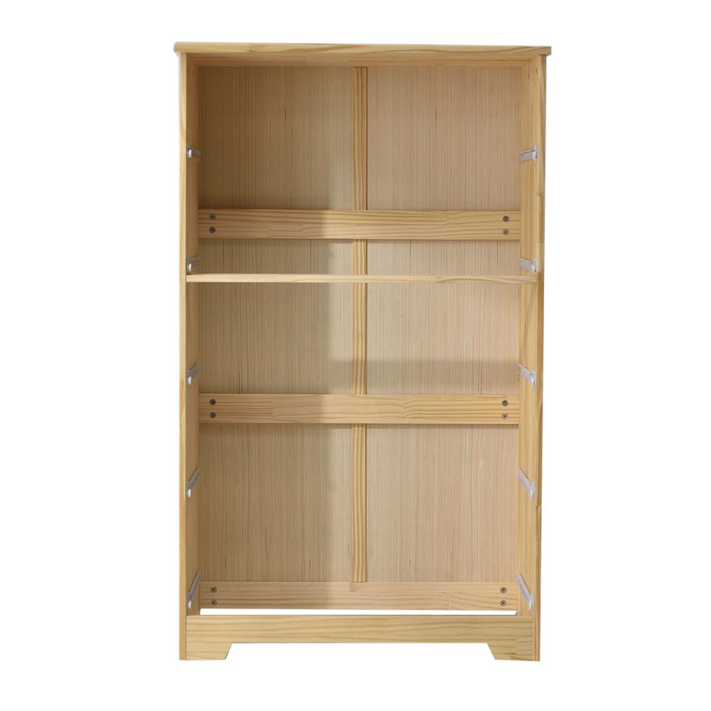 Better Home Products Isabela Solid Pine Wood 5 Drawer Chest Dresser in Natural. Picture 2