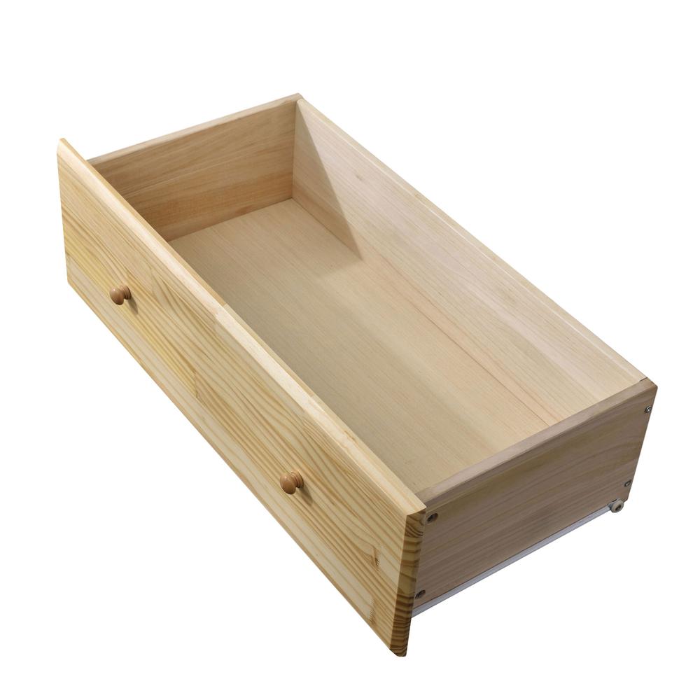 Better Home Products Isabela Solid Pine Wood 5 Drawer Chest Dresser in Natural. Picture 4