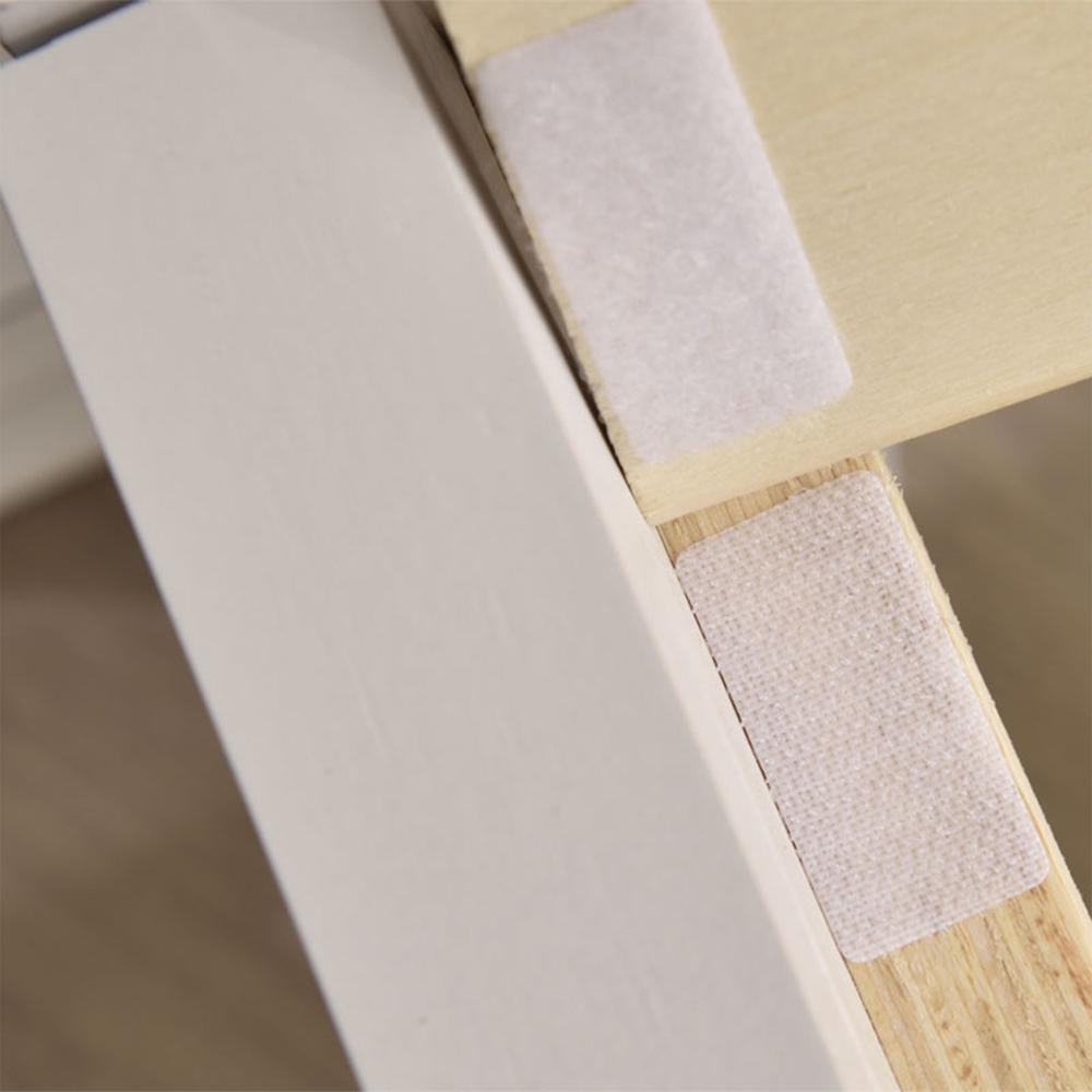 Better Home Products Stella Solid Pine Wood Twin Platform Bed Frame in White. Picture 8