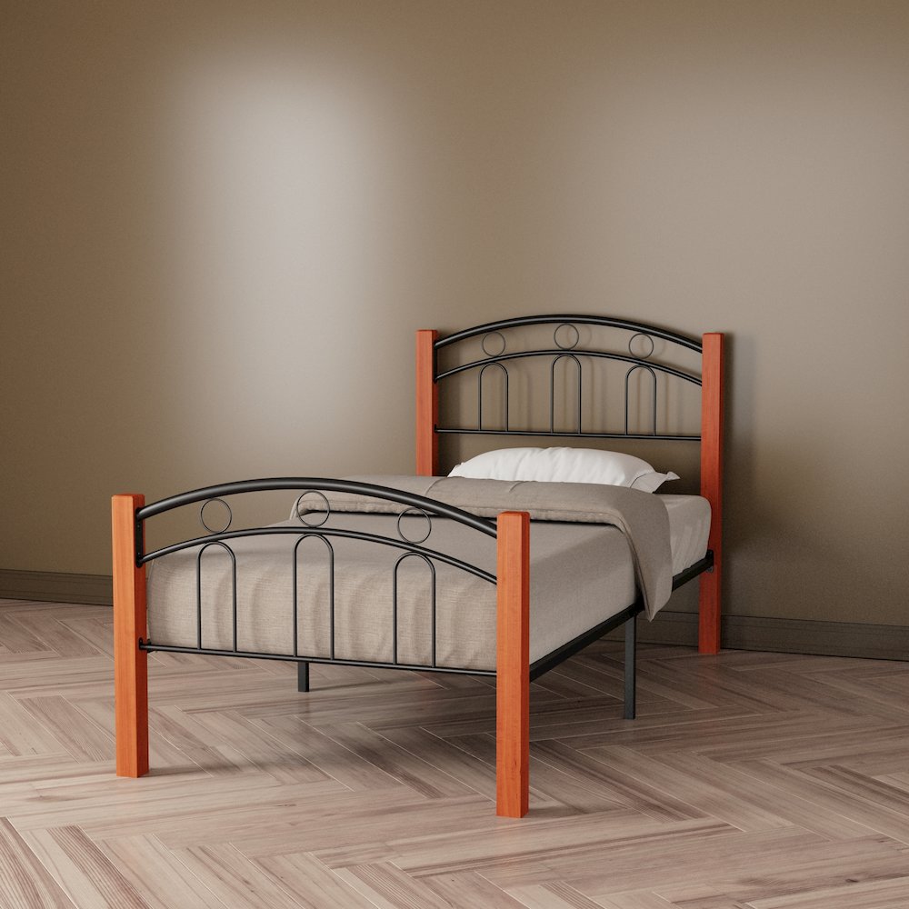 Woodpeckers Furniture And Mattress Hercules Bed Frame with Solid Wood (Twin). Picture 2