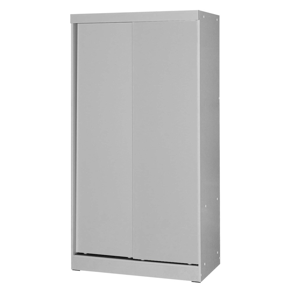 Modern Wood Double Sliding Door Wardrobe. Picture 1
