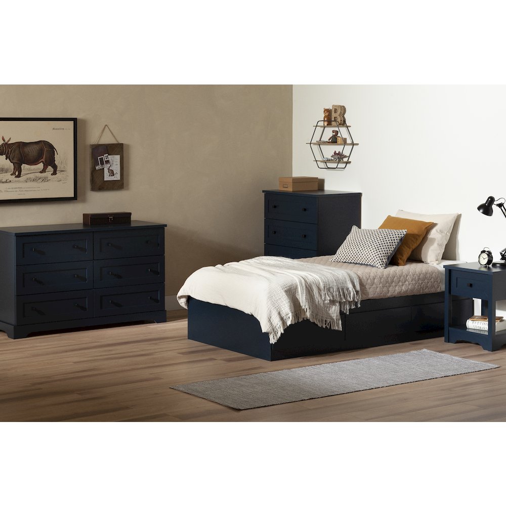 Hazen Mates Bed, Navy Blue. Picture 2