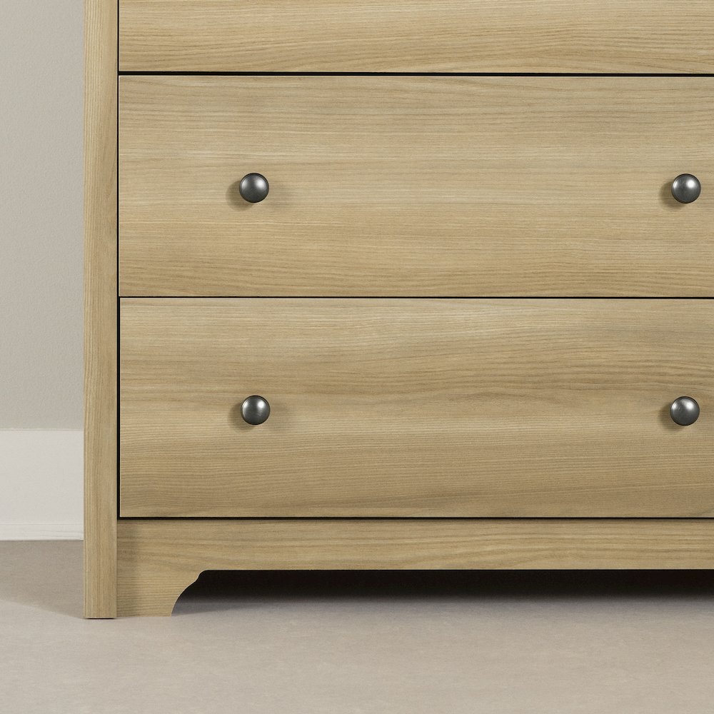 Vito 5-Drawer Chest, Natural Ash. Picture 4