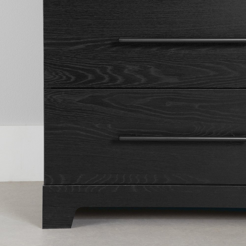 Primo 5-Drawer Chest Dresser, Black Oak. Picture 4