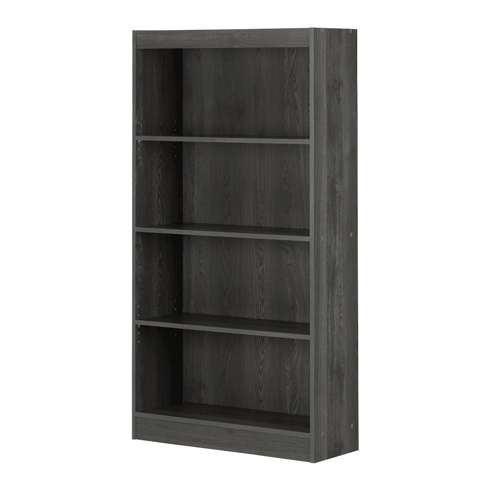 Axess 4-Shelf Bookcase, Gray Oak. Picture 1