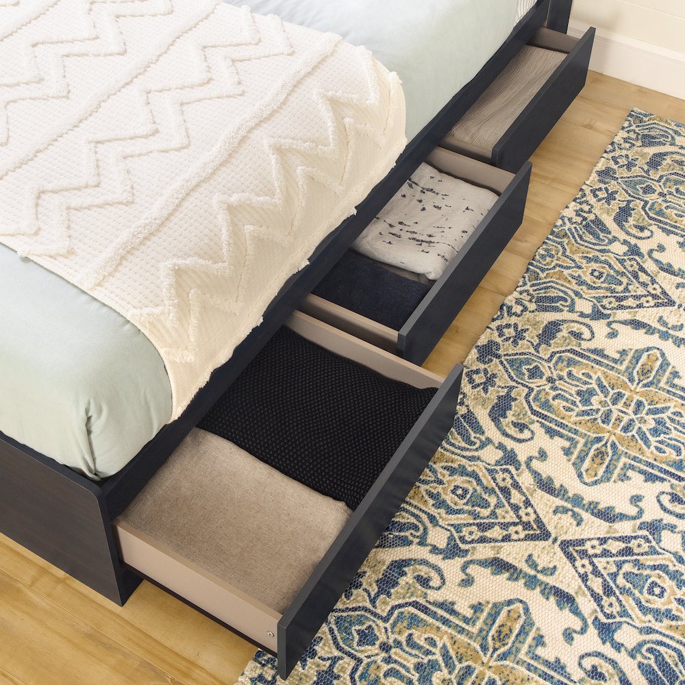 Aviron Bed and Headboard Set, Blueberry. Picture 3