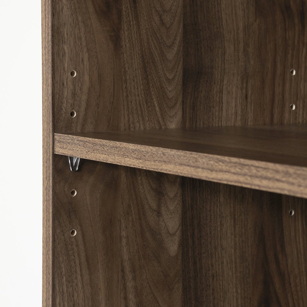 Axess 5-Shelf Narrow Bookcase, Natural Walnut. Picture 4
