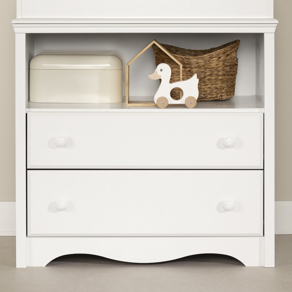 Angel Baby Crib and Changing Table Set, Pure White. Picture 3