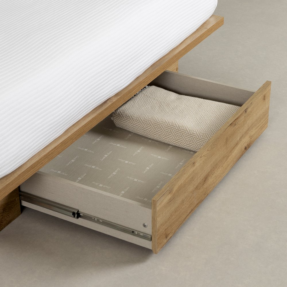 Cavalleri Platform Bed, Nordik Oak. Picture 3