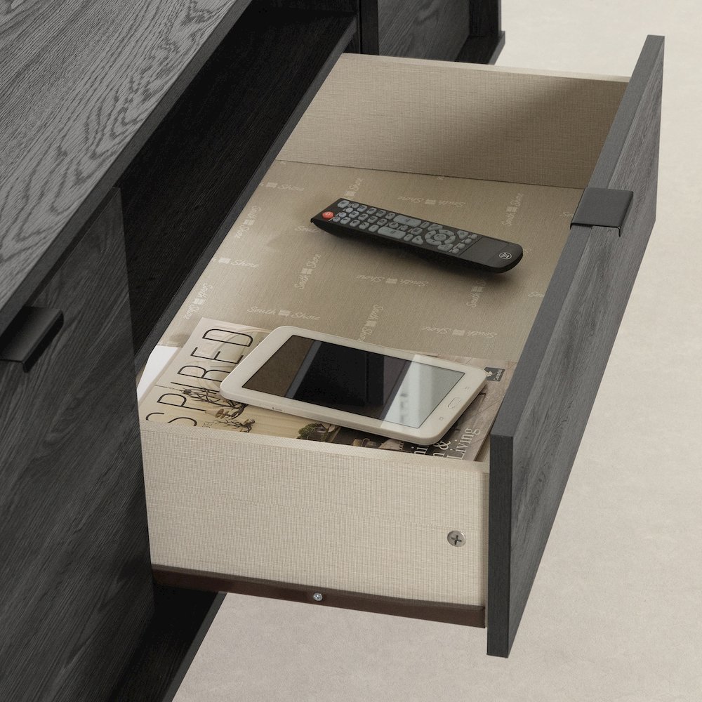 City Life TV Stand, Gray Oak. Picture 4