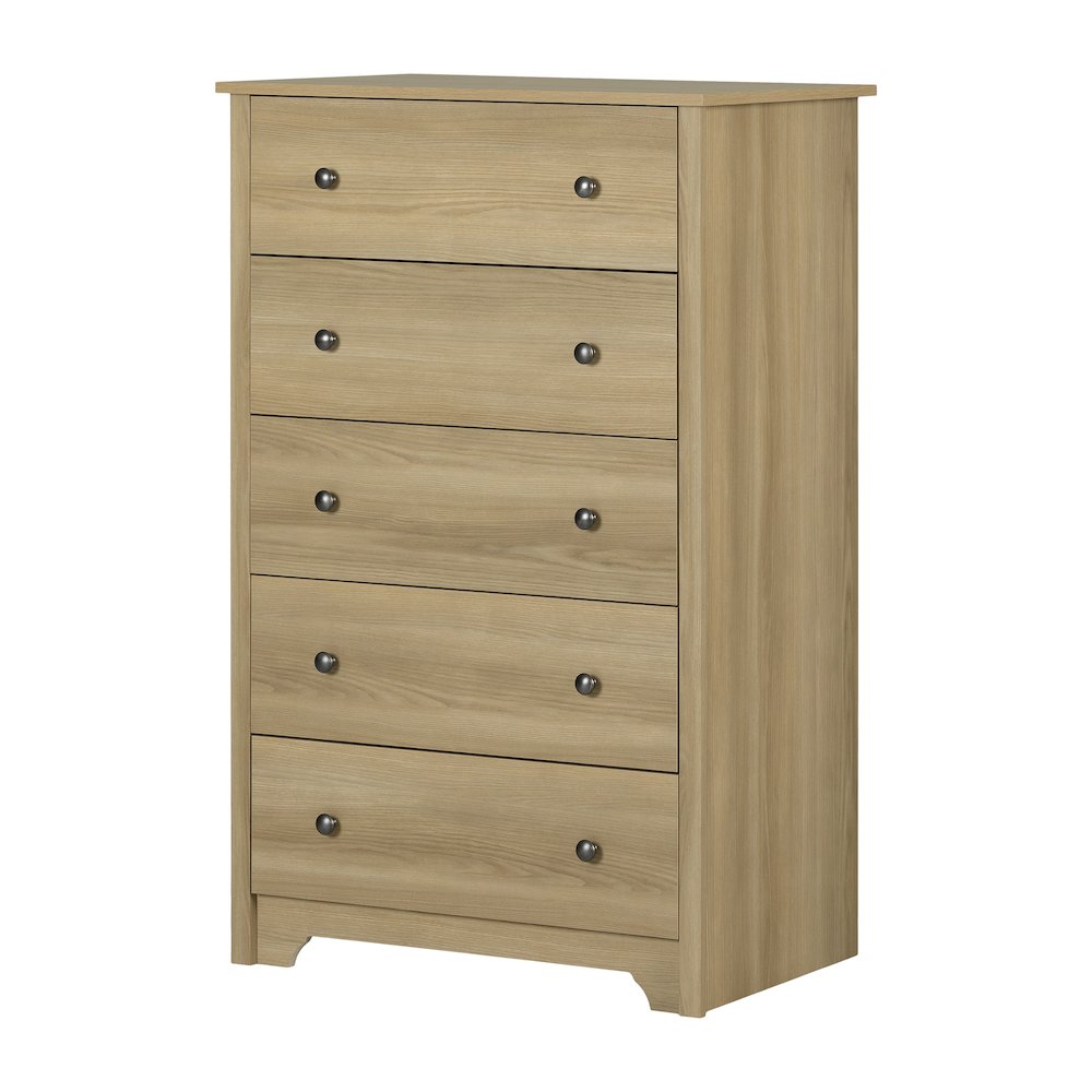 Vito 5-Drawer Chest, Natural Ash. Picture 1