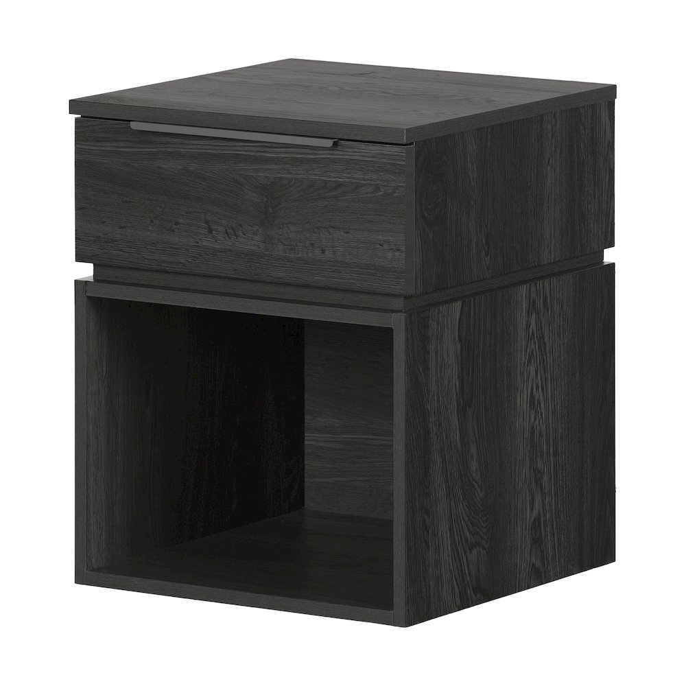 Hourra Nightstand, Gray Oak. Picture 1