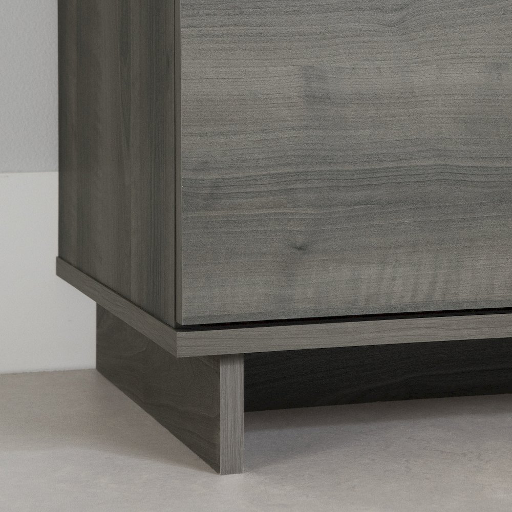 Cavalleri Nightstand with 2 drawers, Gray Maple. Picture 4