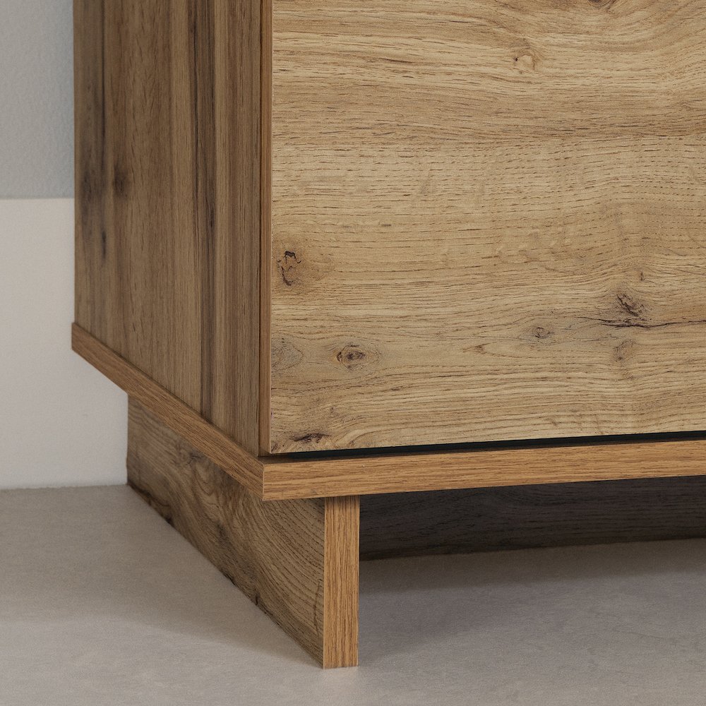 Cavalleri Nightstand with 2 drawers, Nordik Oak. Picture 4
