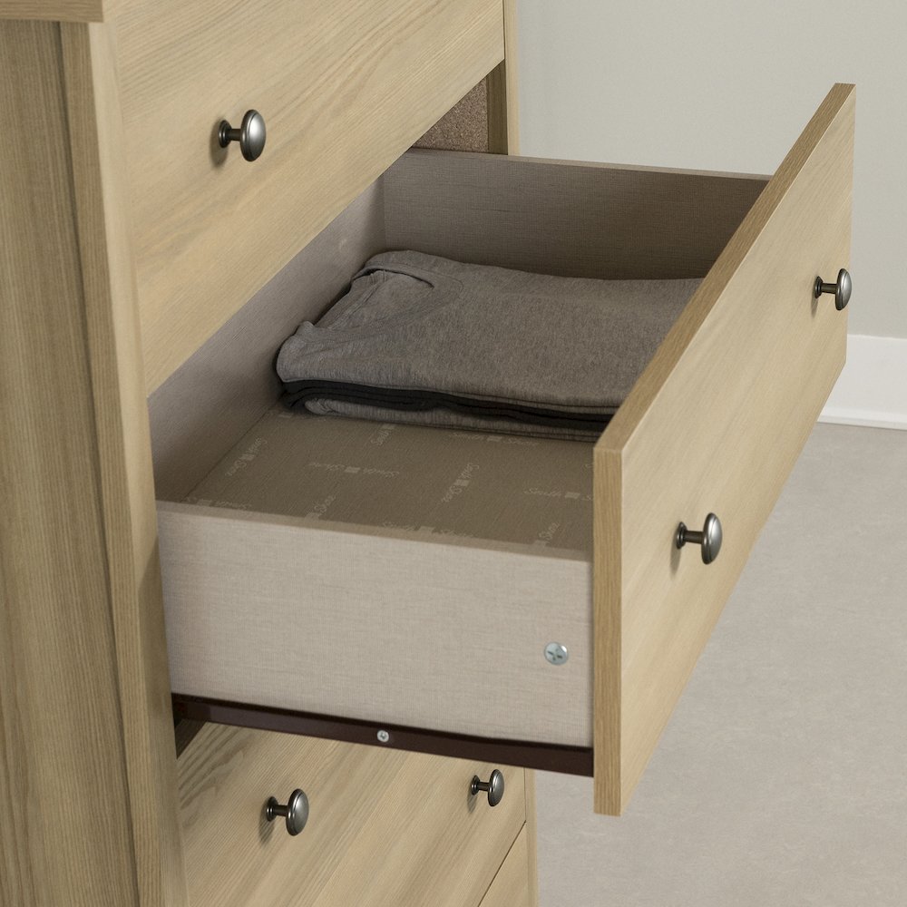 Vito 5-Drawer Chest, Natural Ash. Picture 3