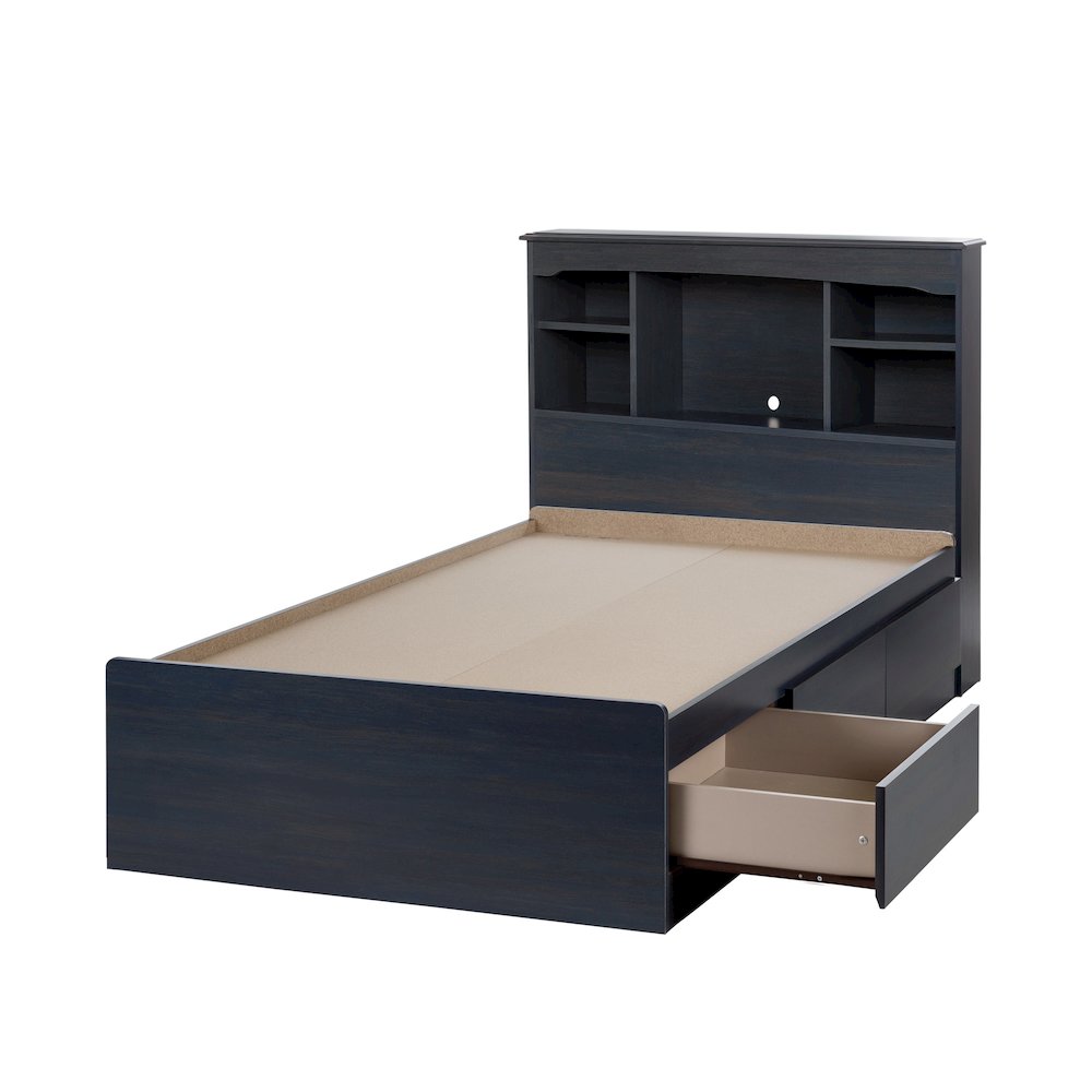 Aviron Bed and Headboard Set, Blueberry. Picture 1