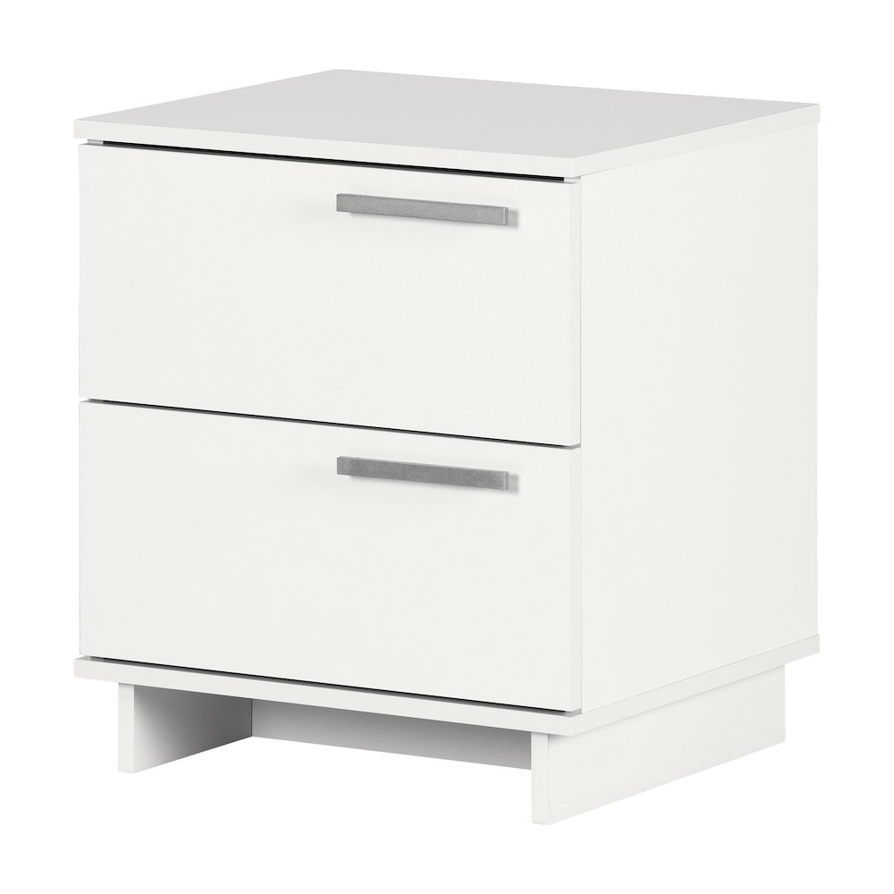 Cavalleri Nightstand with 2 drawers, Pure White. Picture 1