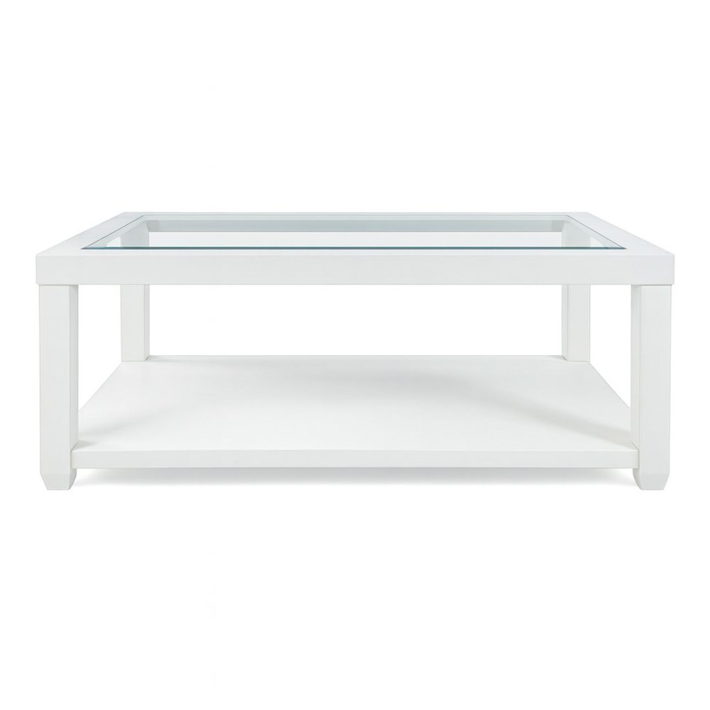 Urban Icon Contemporary Rectangular Glass Inlay Coffee Table. Picture 1