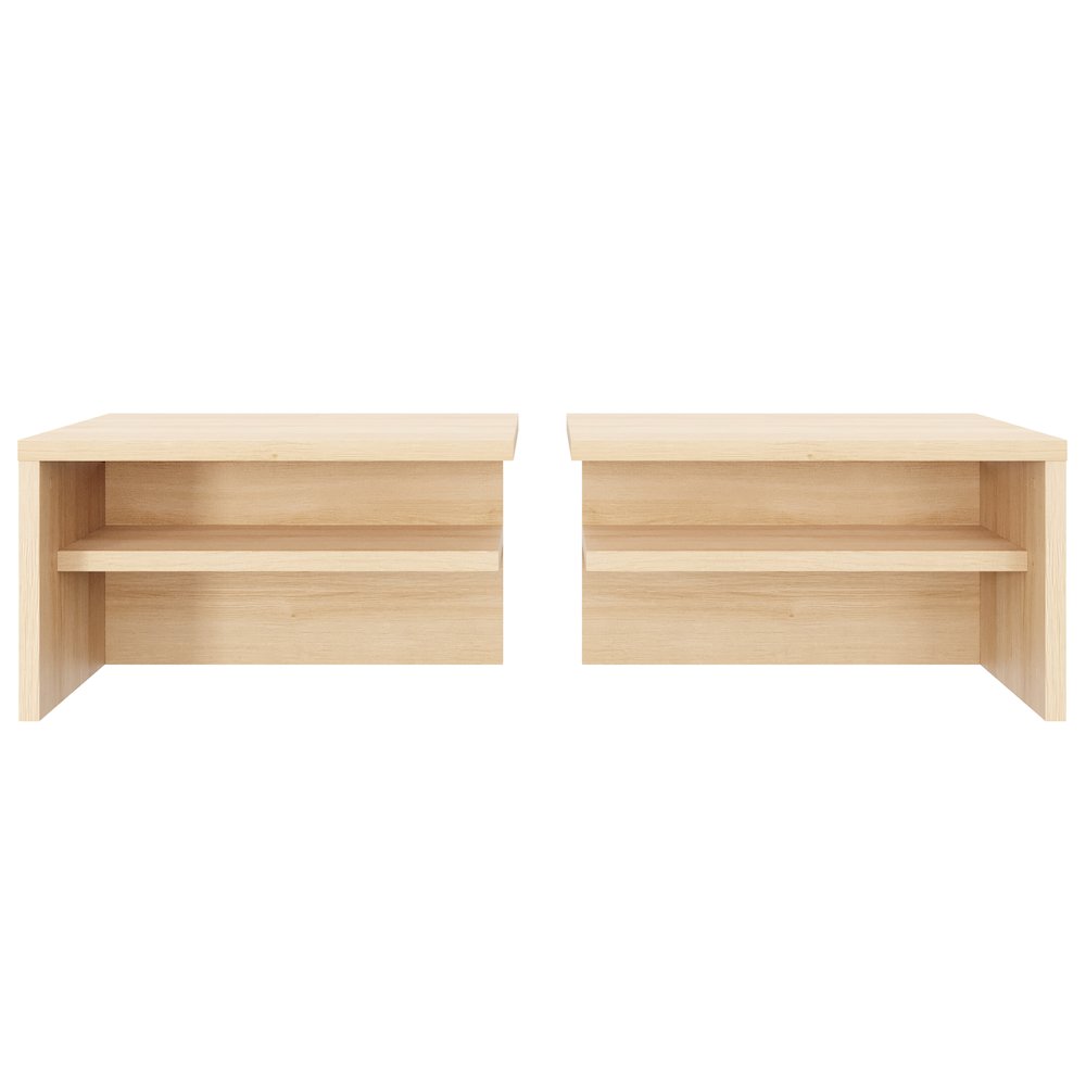 Camden Extension Nightstands, Set of 2 Natural Blonde Oak. Picture 1