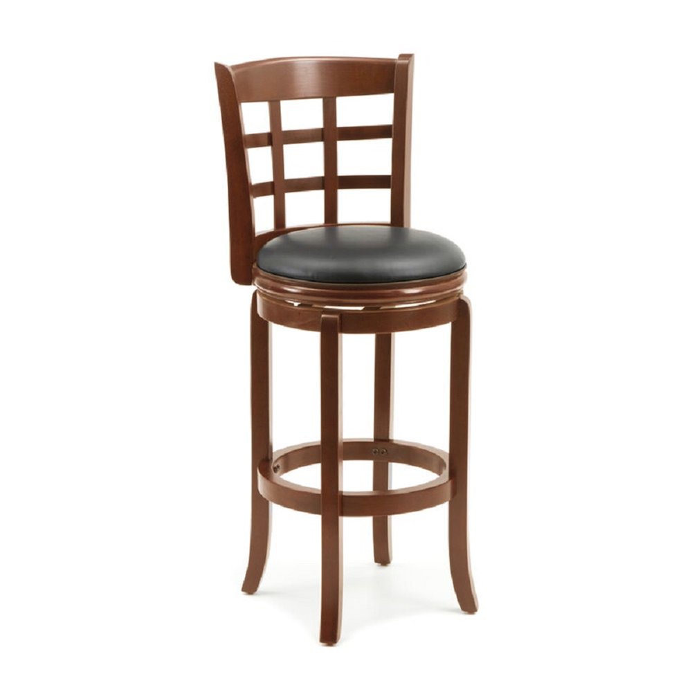 Kyoto Swivel Bar Stool - Cherry. Picture 1