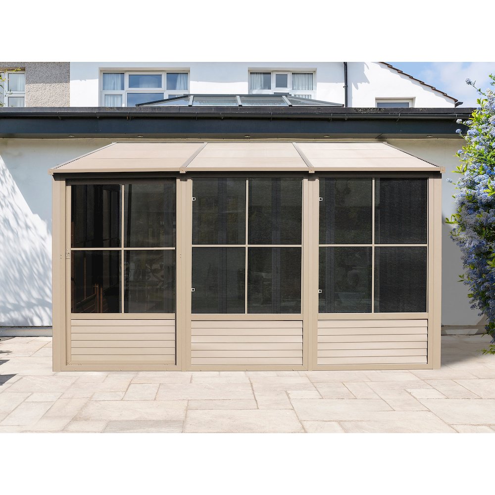 Florence Add-A-Room with Metal Roof 10 Ft. x 16 Ft. in Sand. Picture 7