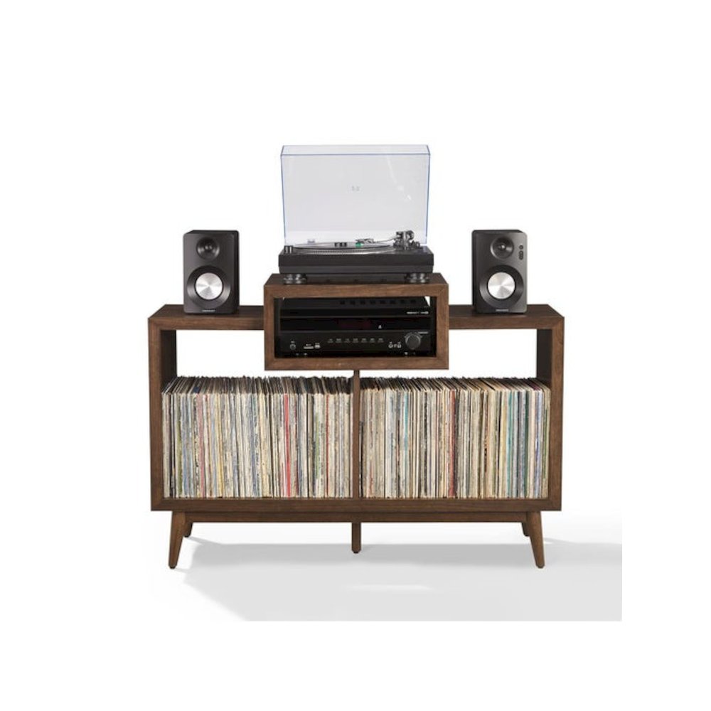 Nashville Medium Record Player Stand With Vinyl Storage. Picture 3