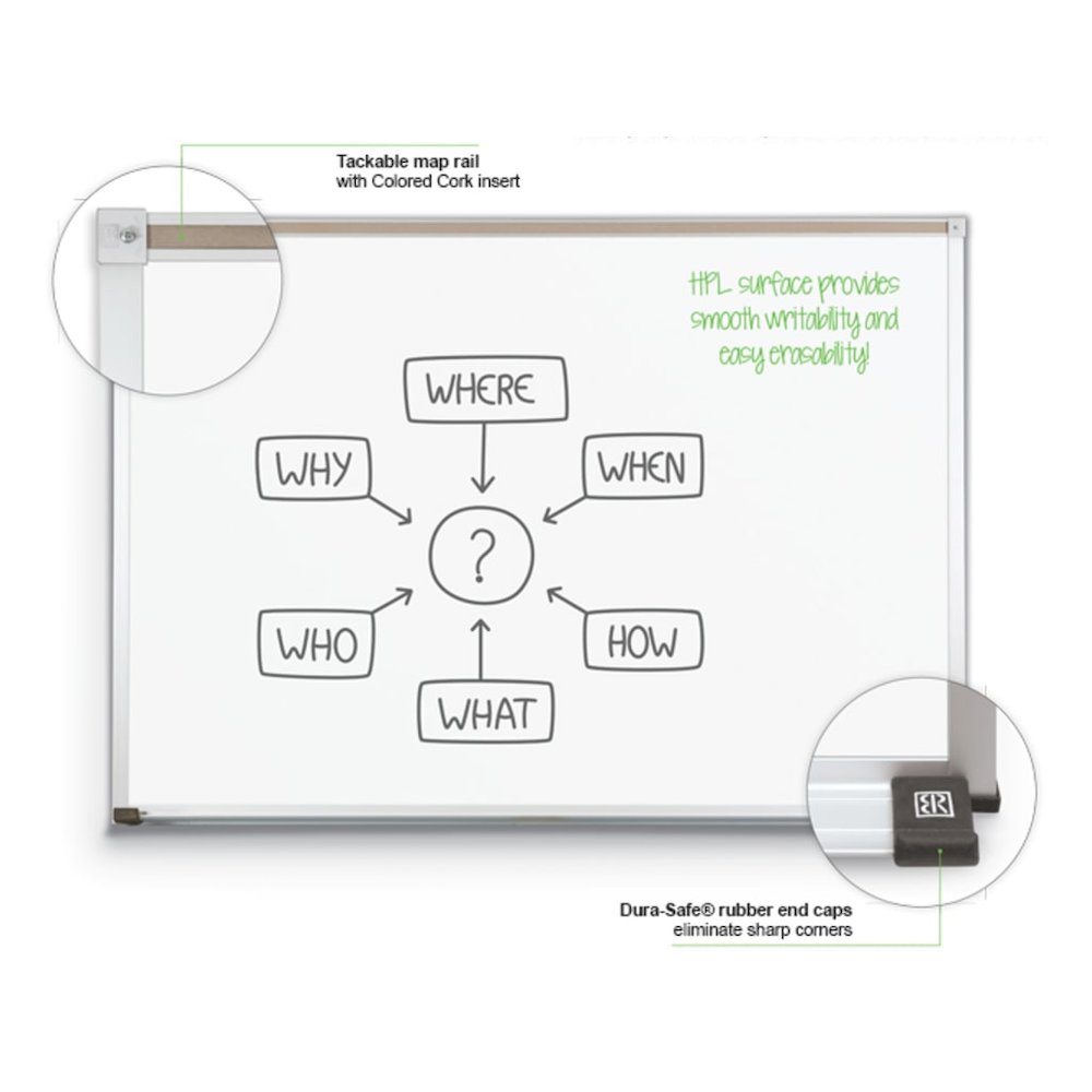 Dura-Rite Markerboards - Alum Trim  - 4' X 6'. Picture 5