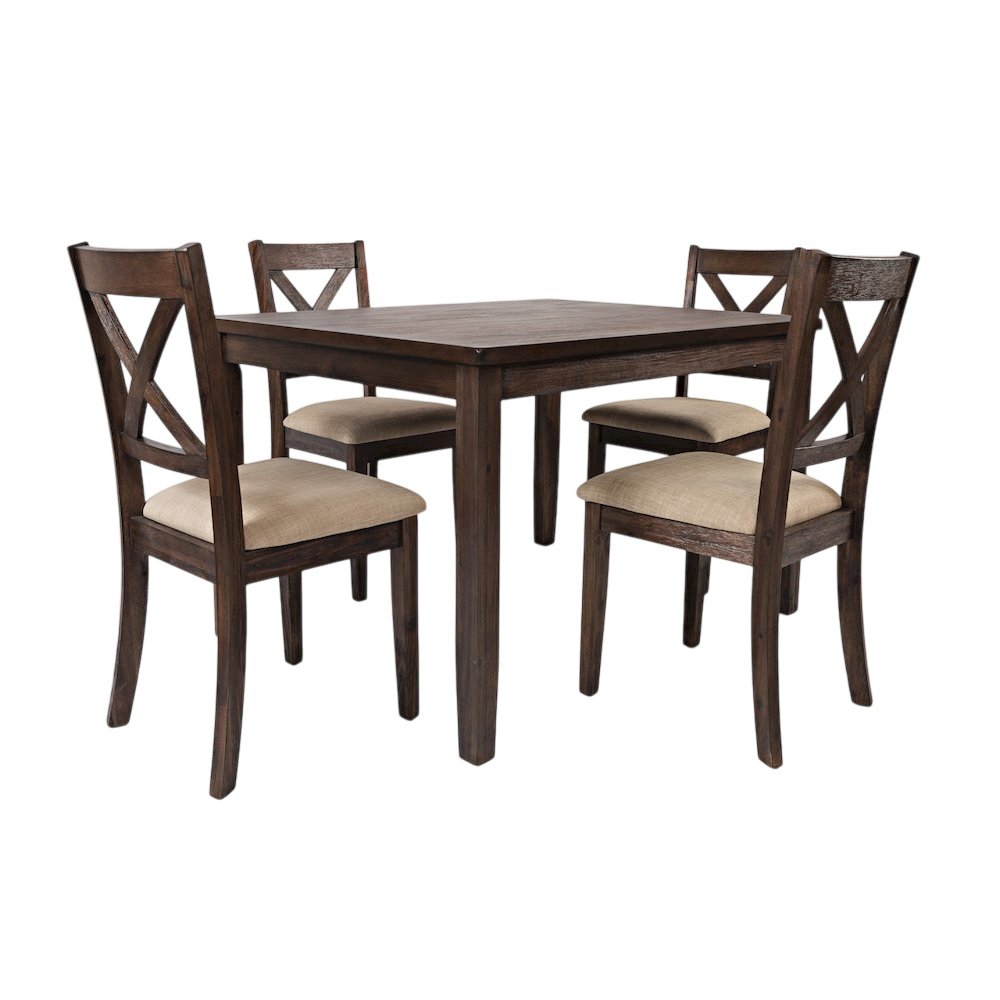 Walnut Creek 5 Piece Dining Set - Table with 4 Chairs. Picture 1