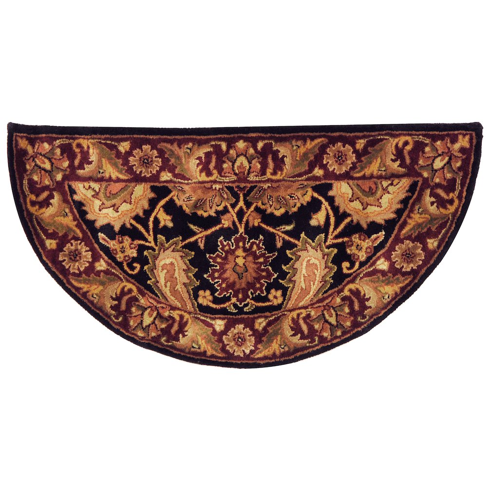 CLASSIC, BLACK / BURGUNDY, 2'-3" X 4', Area Rug. Picture 1