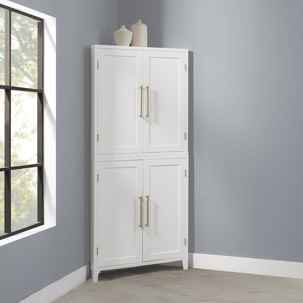 Roarke Corner Kitchen Storage Pantry Cabinet. Picture 3