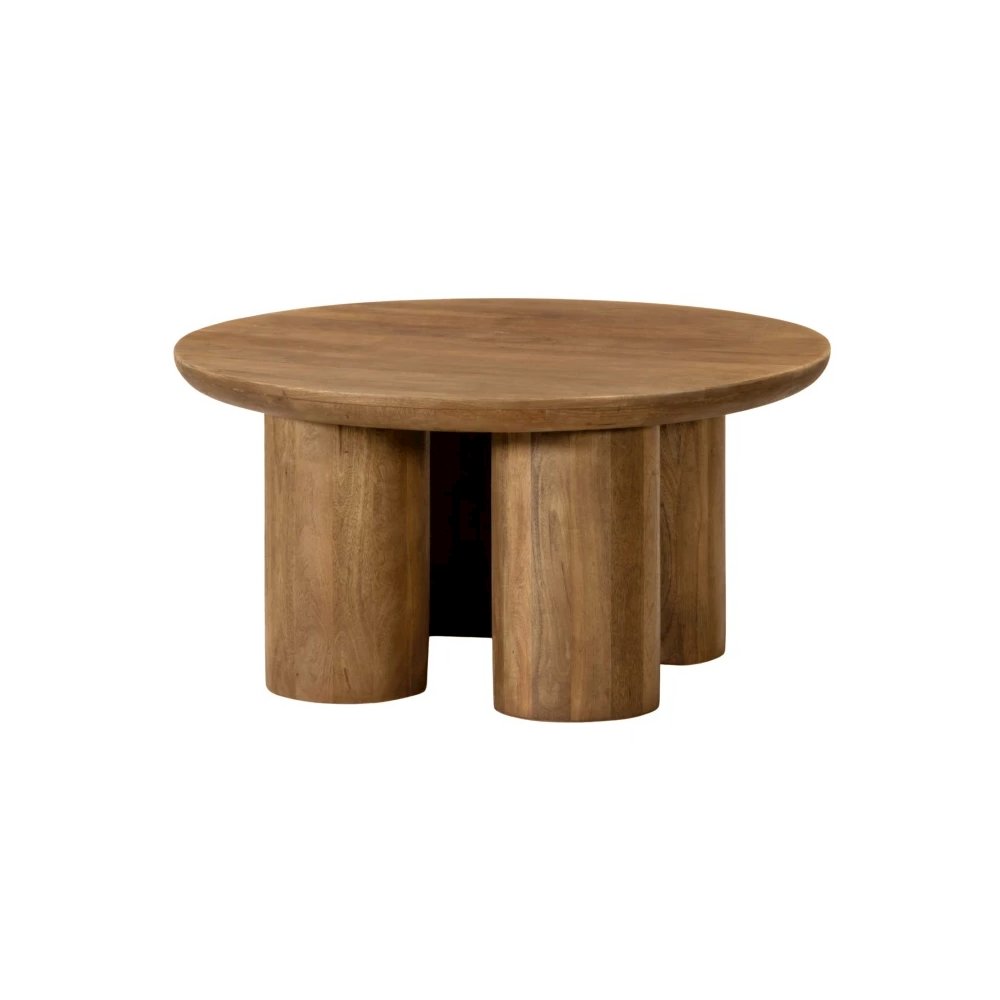 Sullivan Round Coffee Table - Spice Tan. Picture 3