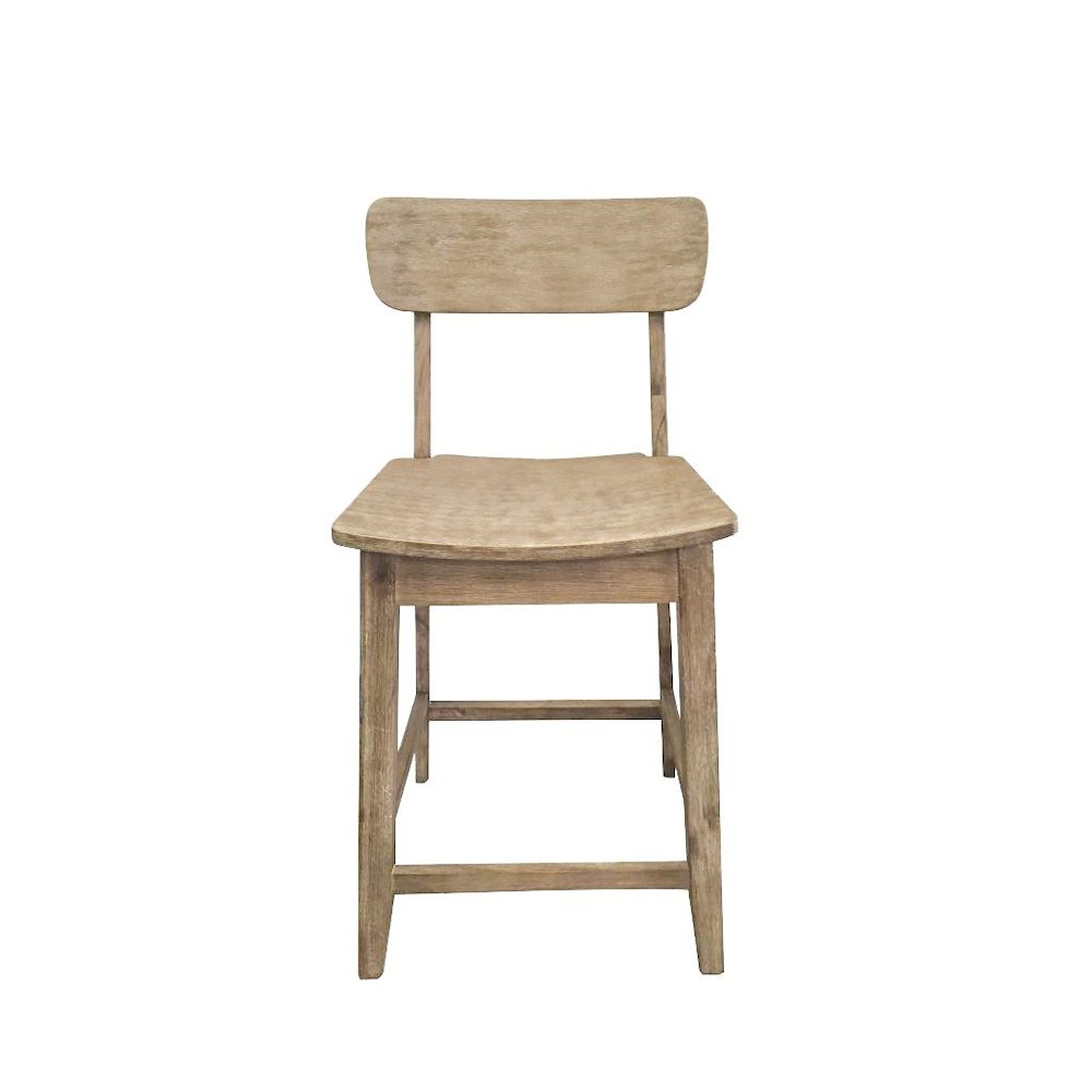 Torino Wood Counter Stool - Barnwood Wire-Brush. Picture 2