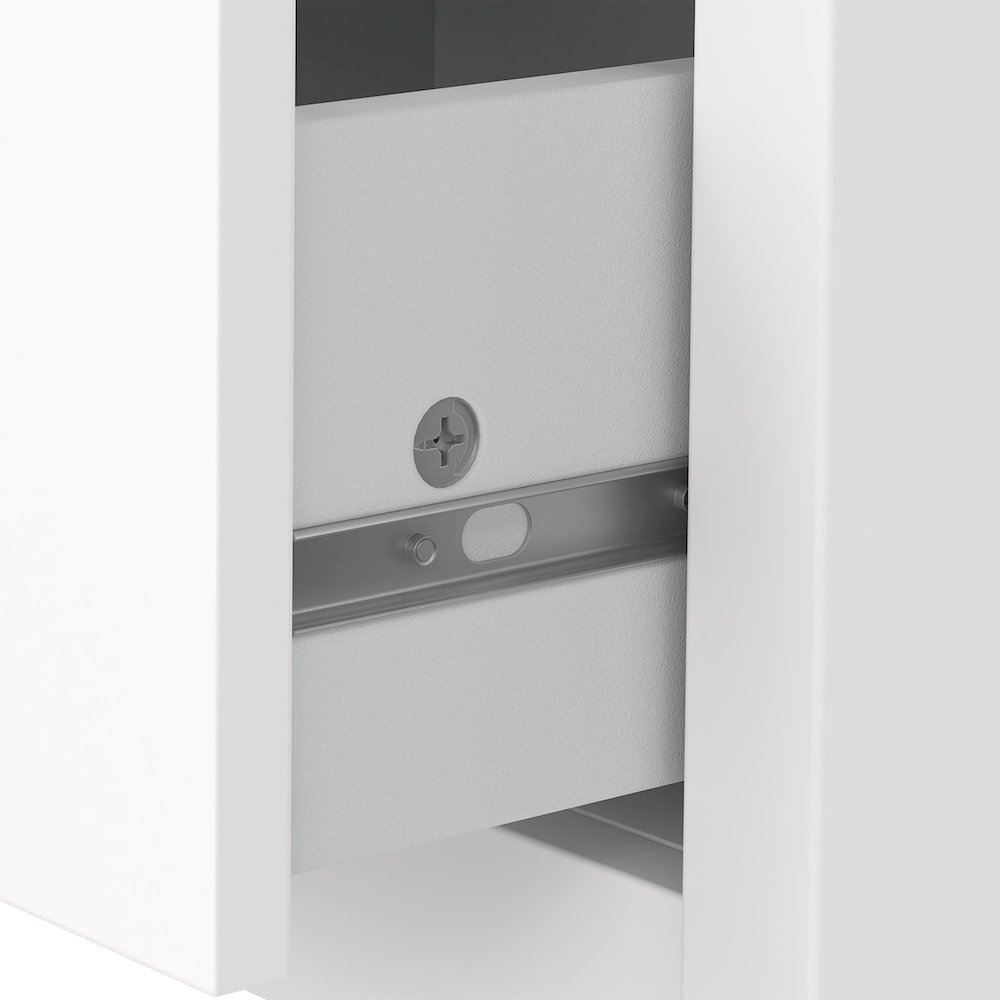 Madrid 2 Drawer Nightstand - Set of 2, White. Picture 8
