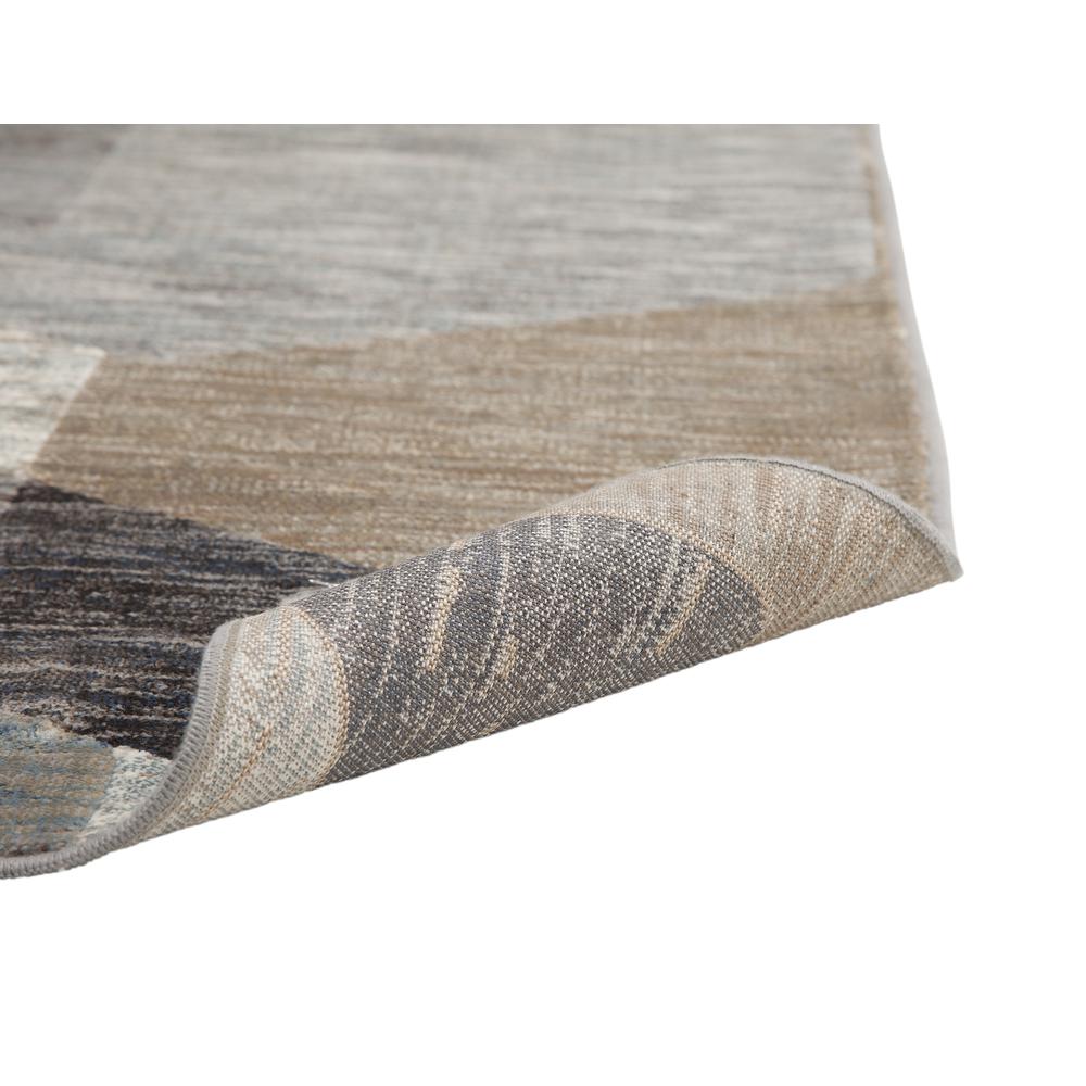 Sonoma Calliope Gray/ Blue/ Natural Geometric Area Rug, 7'10" x 10'1". Picture 3