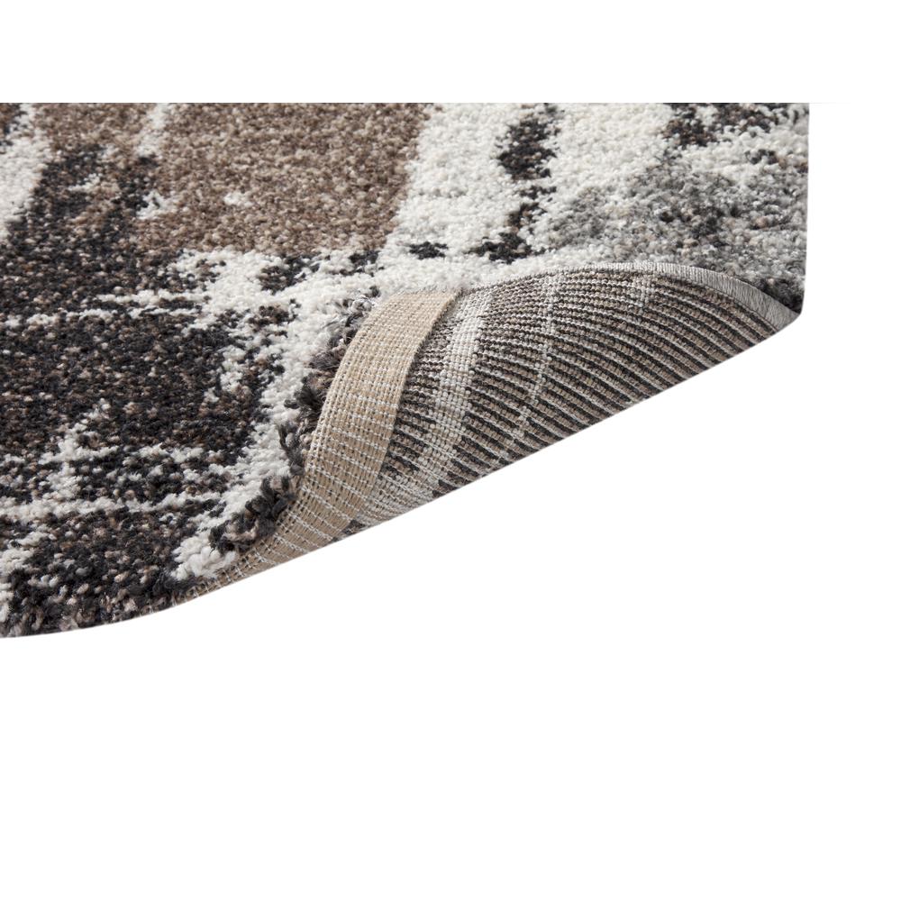 Granada Bakari Chocolate/Med.Brown/Grey/Ivory  Area Rug, 5'3" x 7'6". Picture 3