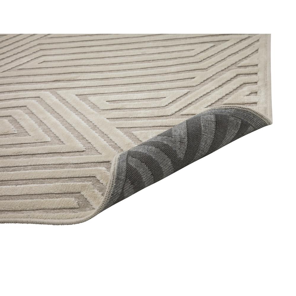 Napa Orbit Ivory Area Rug, 5'3" x 7'6". Picture 3