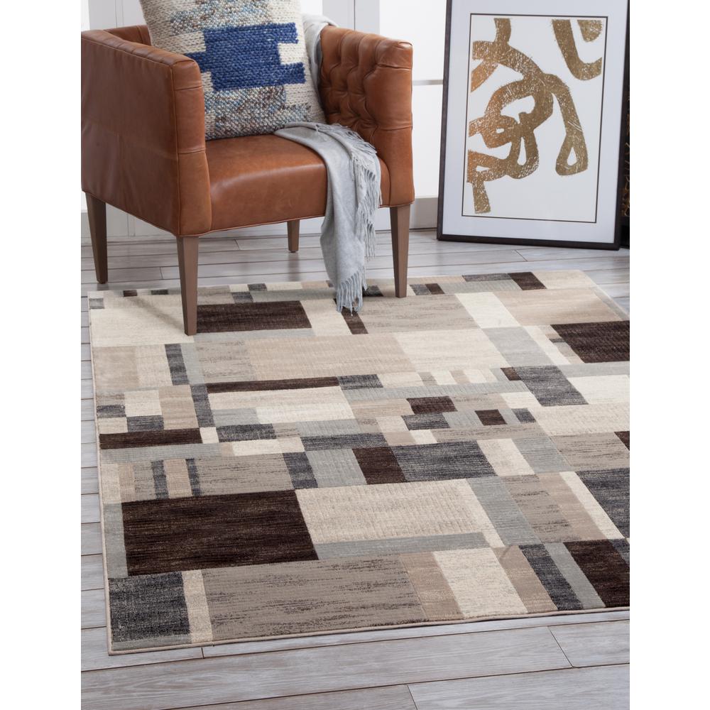 Sonoma Kelso Charcoal/Ivory/Grey Area Rug, 5'3" x 7'6". Picture 2