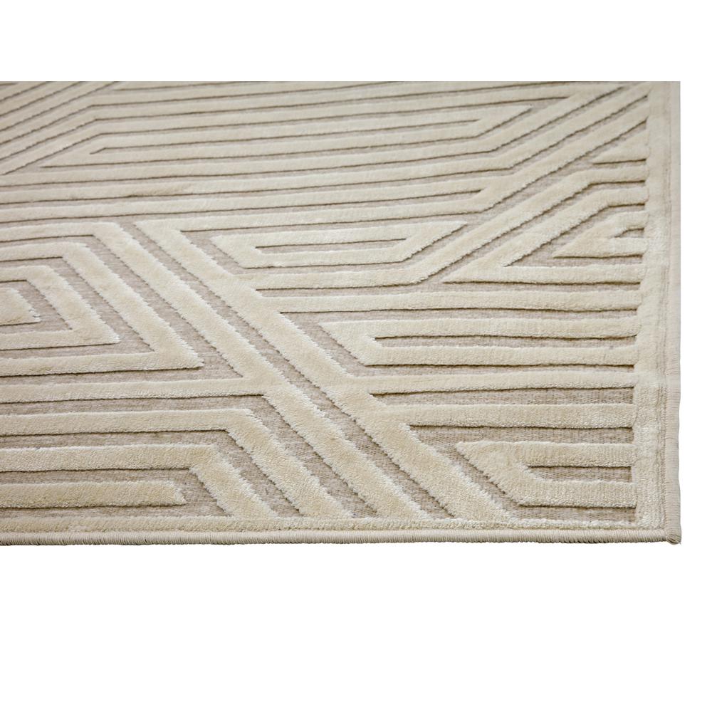 Napa Orbit Ivory Area Rug, 5'3" x 7'6". Picture 2