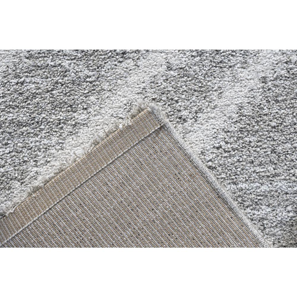 Granada Galen Gray and Ivory Olefin Shag Area Rug, 7' 10" x 10' 10". Picture 7