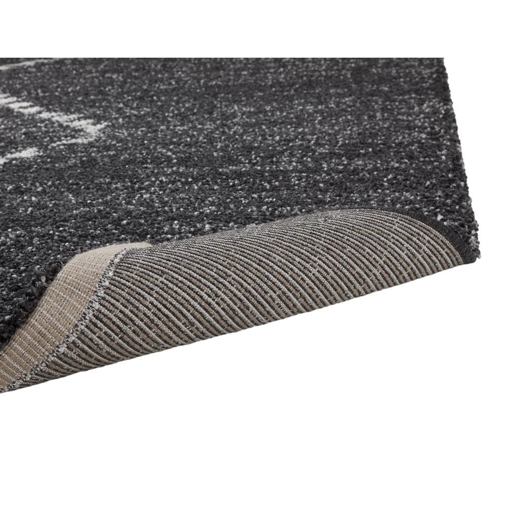 Granada Asher Black/ Ivory Argyle Area Rug, 7' 10" x 10' 10". Picture 3