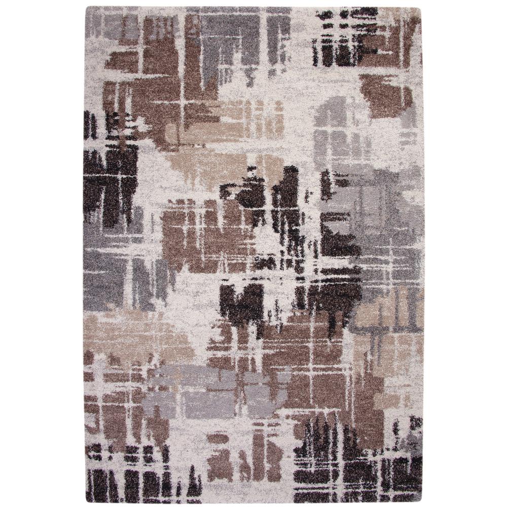 Granada Bakari Chocolate/Med.Brown/Grey/Ivory  Area Rug, 7'10" x 10'10". Picture 4