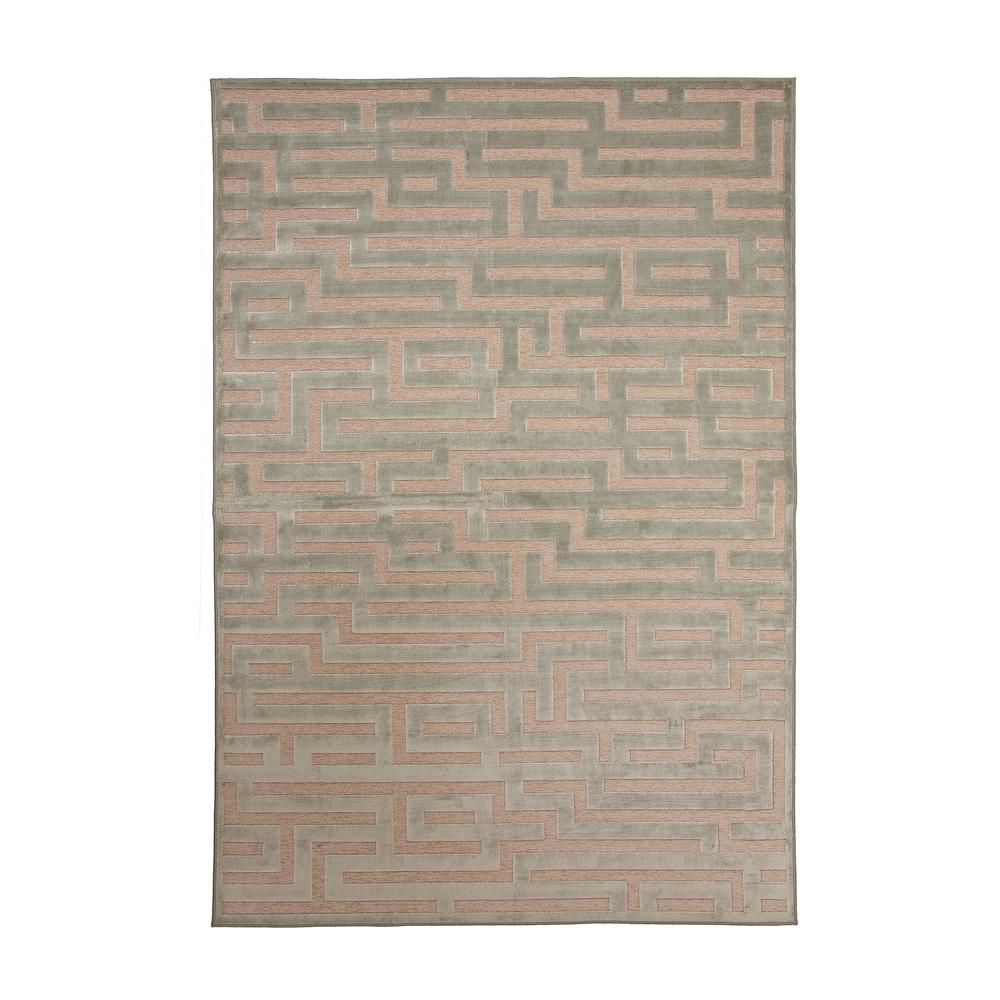 Napa Maze Lt. Blue/Grey Area Rug, 7'10" x 10'10". Picture 4