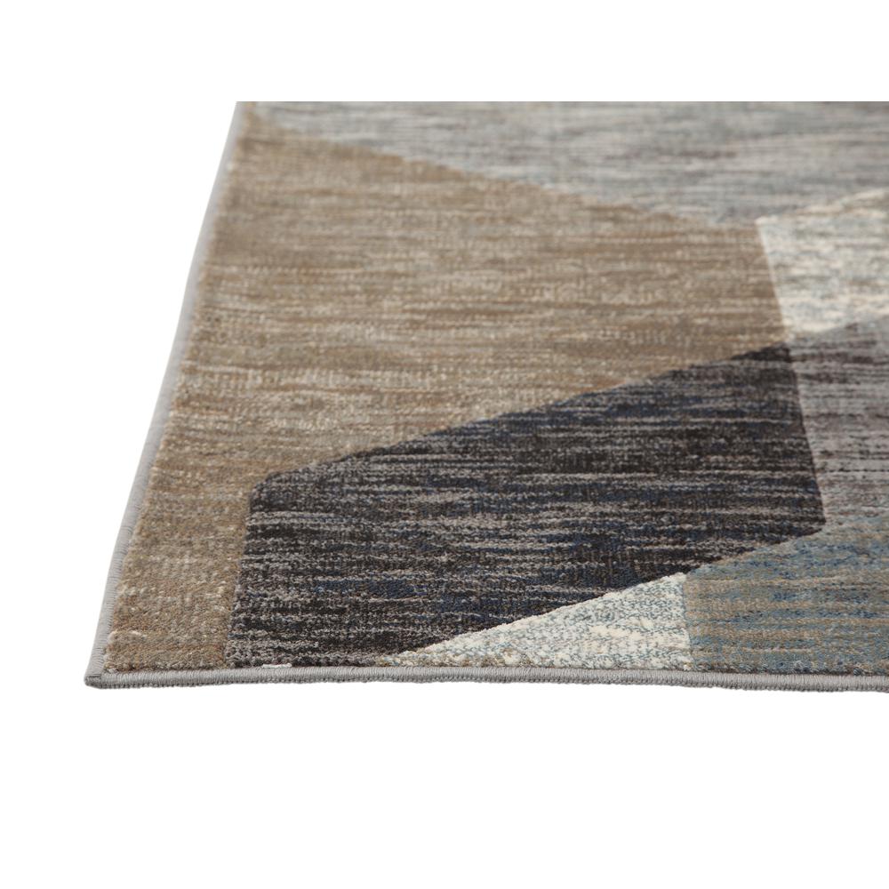 Sonoma Calliope Gray/ Blue/ Natural Geometric Area Rug, 7'10" x 10'1". Picture 5