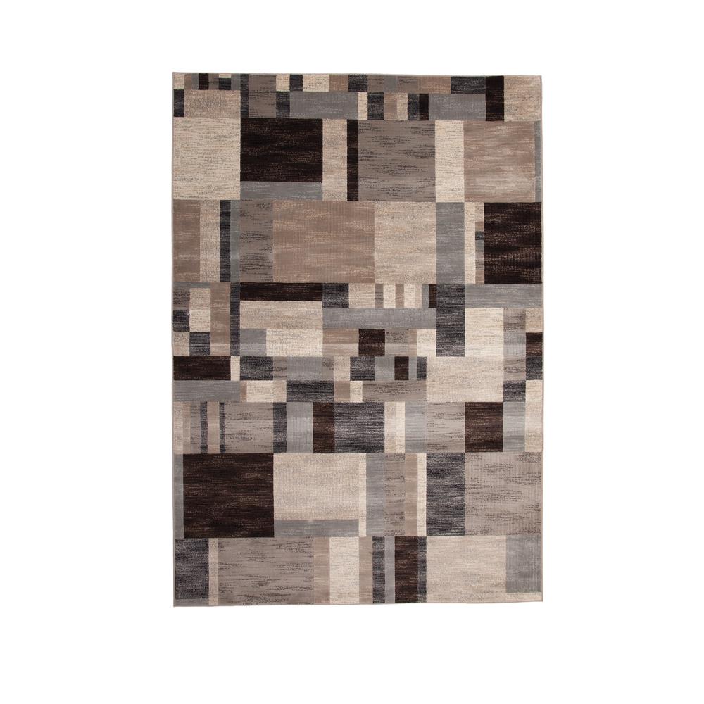 Sonoma Kelso Charcoal/Ivory/Grey Area Rug, 5'3" x 7'6". Picture 1