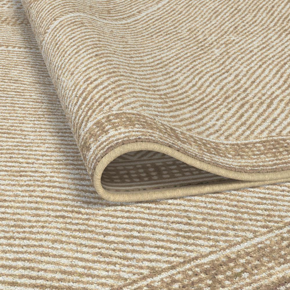 Sonoma Benzara Beige and White Viscose Area Rug, 7'10" x 10'9". Picture 4