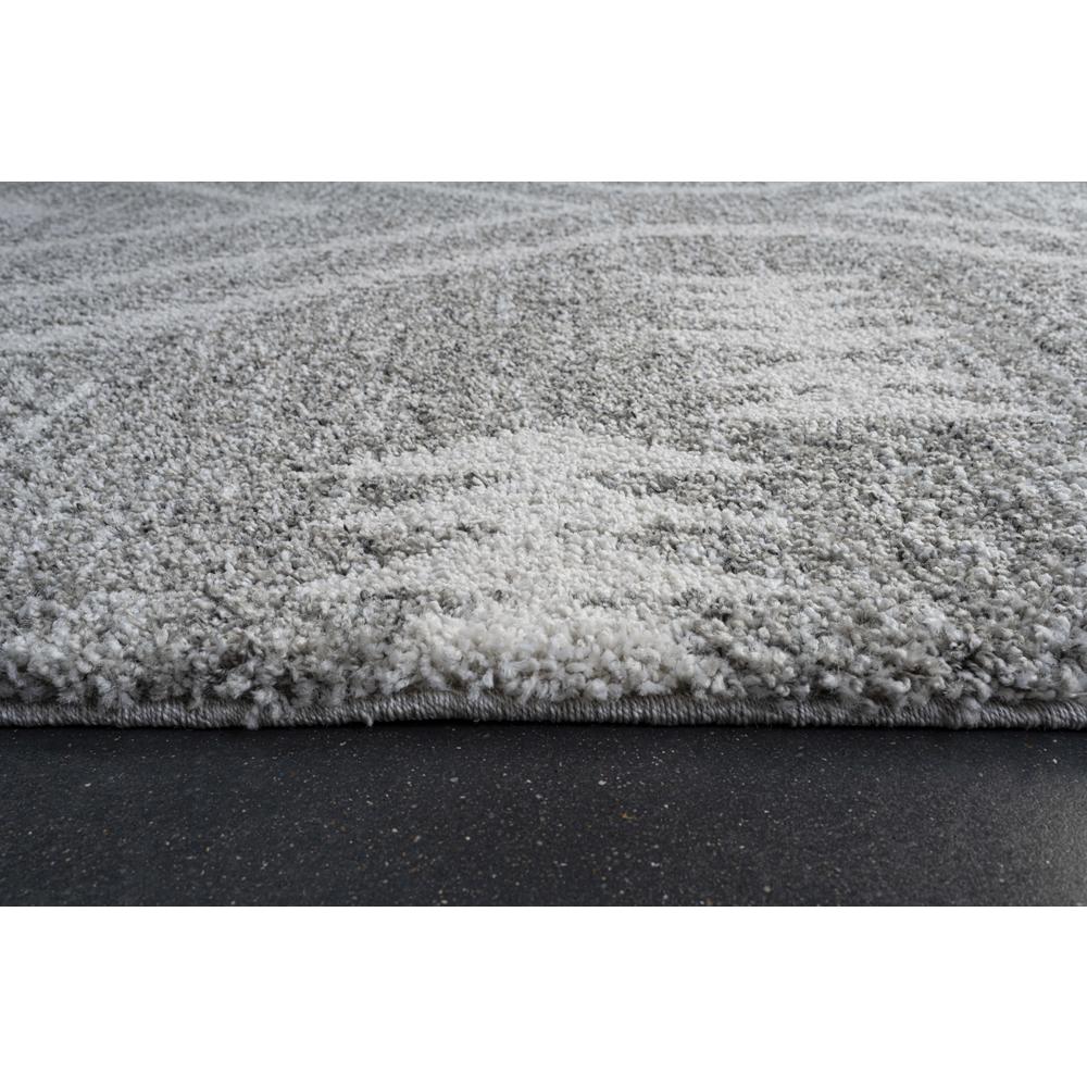 Granada Galen Gray and Ivory Olefin Shag Area Rug, 7' 10" x 10' 10". Picture 6