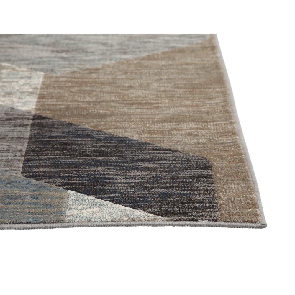 Sonoma Calliope Gray/ Blue/ Natural Geometric Area Rug, 7'10" x 10'1". Picture 2