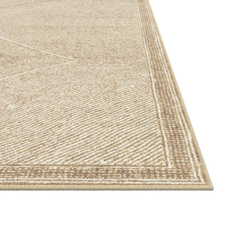 Sonoma Benzara Beige and White Viscose Area Rug, 7'10" x 10'9". Picture 2