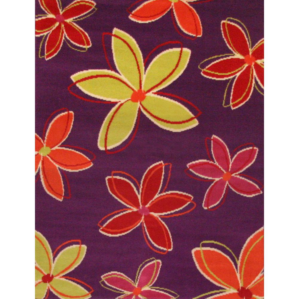 Terra Shasta Purple/Multi Area Rug, 4' x 6'. Picture 1