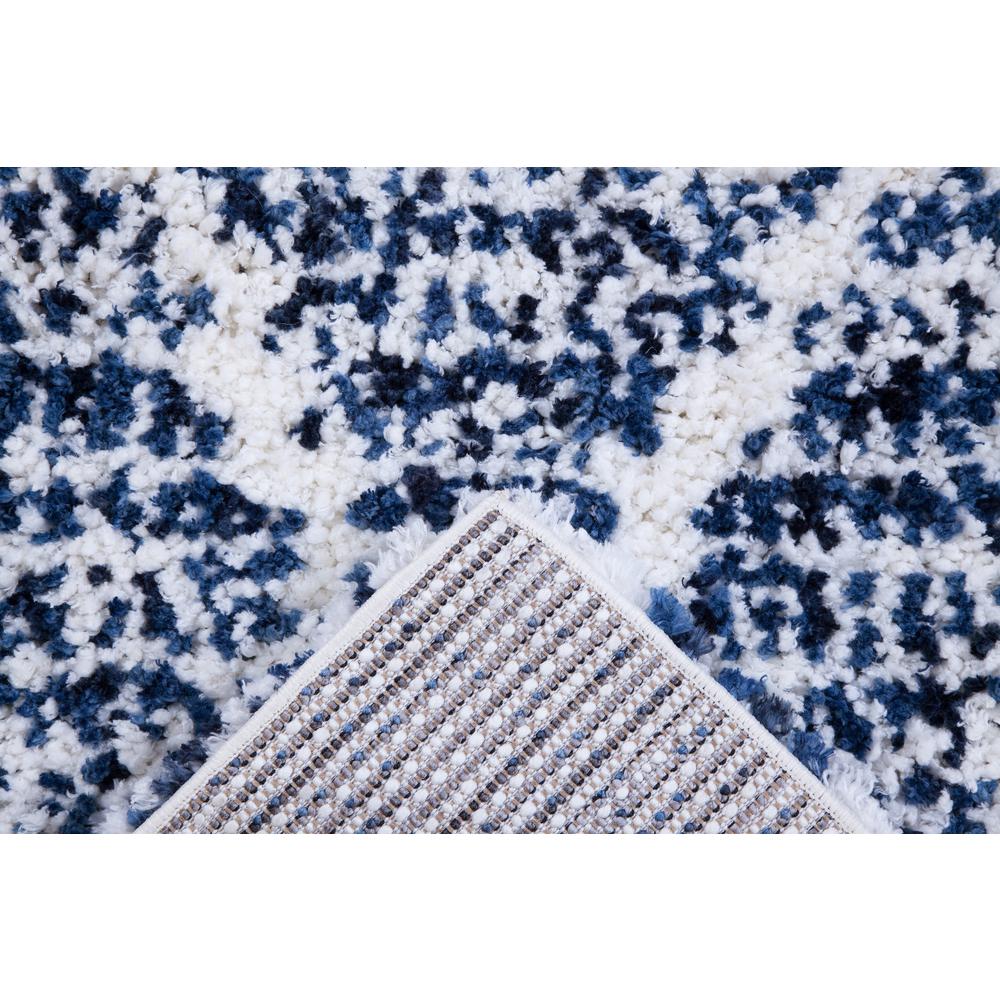 Oasis Delphine Royal Blue and White Polyester Area Rug, 7'10" x 10'1". Picture 7